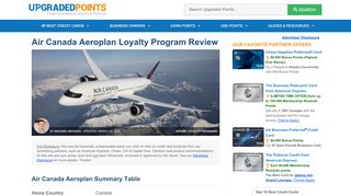 
                            7. Air Canada Aeroplan Loyalty Program [2019 Update]