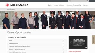 
                            1. Air Canada - Career Opportunities