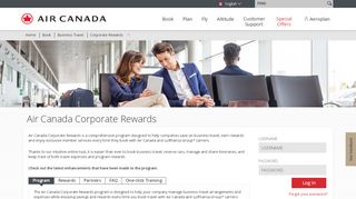 
                            5. Air Canada - Corporate Rewards