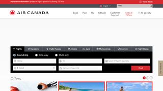 
                            3. Air Canada - The Official Website