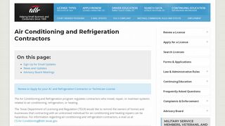 
                            4. Air Conditioning and Refrigeration Contractors | Texas.gov