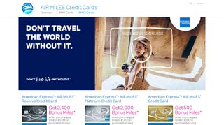 
                            5. AIR MILES Credit Cards | American Express Credit Cards