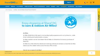 
                            4. Air Miles – Earn and redeem reward points at Sharaf DG ...