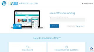 
                            1. Air Miles - Load + Go: Login