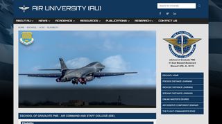 
                            2. Air University (AU) > eSchool > ACSC > Eligibility