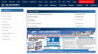 
                            5. Air University Home - au.edu.pk