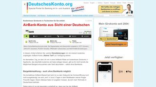 
                            3. AirBank-Konto aus Sicht einer Deutschen