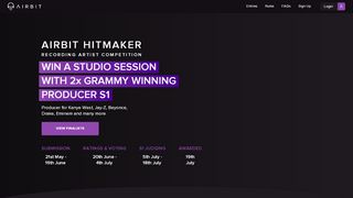 
                            5. Airbit Hitmaker Recording Artist Competition