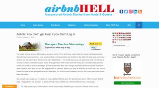 
                            9. Airbnb: You Can't get Help if you Can't Log in - Airbnb Hell