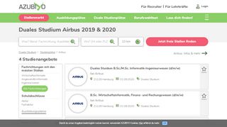 
                            3. Airbus Duales Studium 2019 & 2020 | AZUBIYO