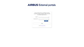 
                            6. AIRBUS|Portals Login page