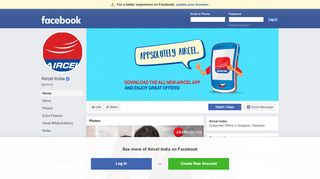 
                            3. Aircel India - Home | Facebook