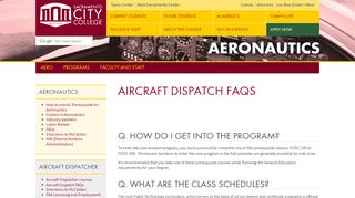 
                            9. Aircraft Dispatch FAQs - Aeronautics Department - Sacramento City ...