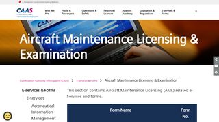
                            1. Aircraft Maintenance Licensing & Examination
