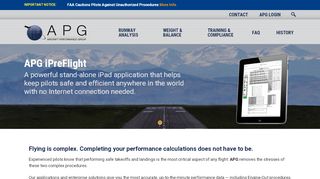 
                            3. Aircraft Performance Group: APG