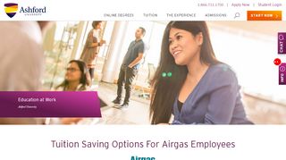 
                            6. Airgas | Ashford University | Tuition Reimbursement Assistance