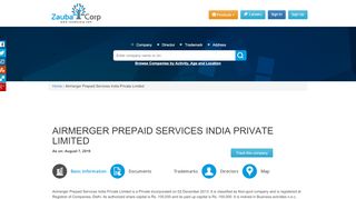 
                            8. AIRMERGER PREPAID SERVICES INDIA PRIVATE LIMITED