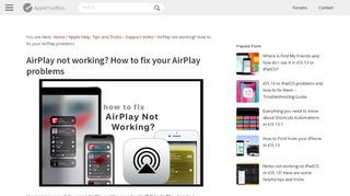 
                            9. AirPlay not working? How to fix your AirPlay problems ...