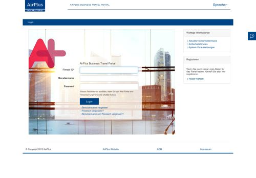 
                            2. AirPlus Business Travel Portal