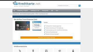 
                            4. AirPlus Travel Expense Card - Kreditkarte.net