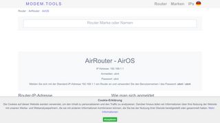 
                            7. AirRouter AirOS Standard-Router-Login und …