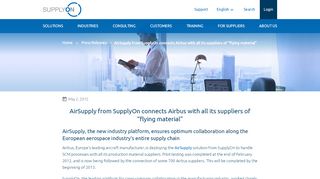 
                            4. AirSupply from SupplyOn connects Airbus with all its suppliers of ...