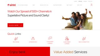 
                            2. Airtel Digital TV, Buy Digital TV Plans Online