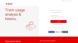 
                            1. Airtel Login - Airtel: 4G | Prepaid | Postpaid | …