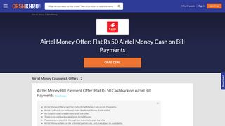 
                            9. Airtel Money Offers, Coupons: Flat Rs 50 Cashback Promo ...