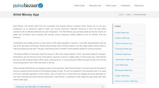 
                            3. Airtel Money Wallet App - paisabazaar.com