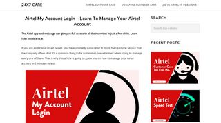 
                            6. Airtel My Account Login – Learn To Manage Your Airtel ...