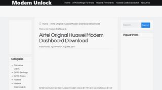 
                            3. Airtel Original Huawei Modem Dashboard …