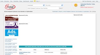 
                            5. Airtel Postpaid Customer Care Number in Hyderabad - Grotal.com