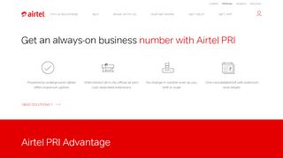 
                            1. Airtel PRI, Primary Rate Interface Services | Airtel