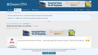 
                            5. Airtel self care login not working... | DreamDTH ...