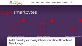 
                            4. Airtel Smartbytes: Easily Check your Airtel Broadband Data ...