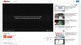 
                            6. AIRTEL TEZ - YouTube