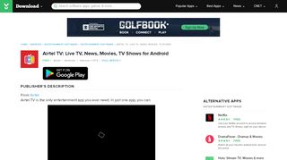 
                            8. Airtel TV: Live TV, News, Movies, TV Shows for Android ...
