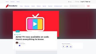 
                            9. Airtel TV now available on web: Here's everything to know