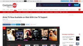 
                            7. Airtel TV Now Available on Web With Live TV Support ...