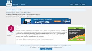 
                            7. Airtel V-Fiber Huawei HG630a modem question | Airtel V ...