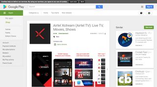 
                            6. Airtel Xstream (Airtel TV): Live TV, Movies, Shows - Apps ...