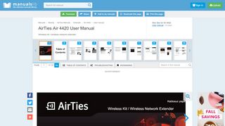 
                            7. AIRTIES AIR 4420 USER MANUAL Pdf Download.