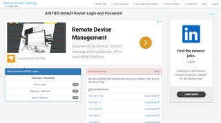 
                            2. AIRTIES Default Router Login and Password - Clean CSS