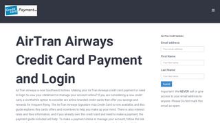 
                            9. AirTran Airways Credit Card Payment - Login - Address ...