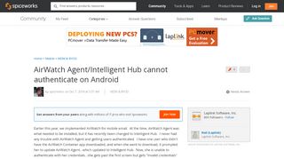 
                            9. AirWatch Agent/Intelligent Hub cannot authenticate on Android ...