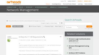 
                            5. AirWave 8.2.7.1 VM Requirements - Airheads Community