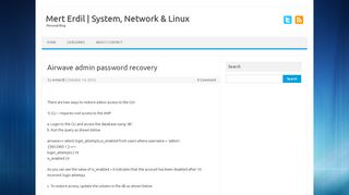 
                            9. Airwave admin password recovery – Mert Erdil | System ...