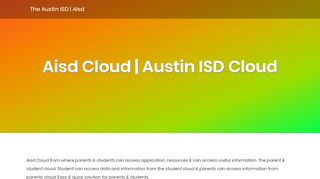 
                            5. Aisd Cloud | Austin ISD Cloud | Login