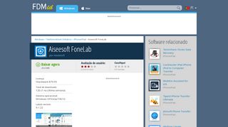 
                            9. Aiseesoft FoneLab - Baixar (versão gratuita) para PC